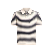 Blue Striped Polo Shirt