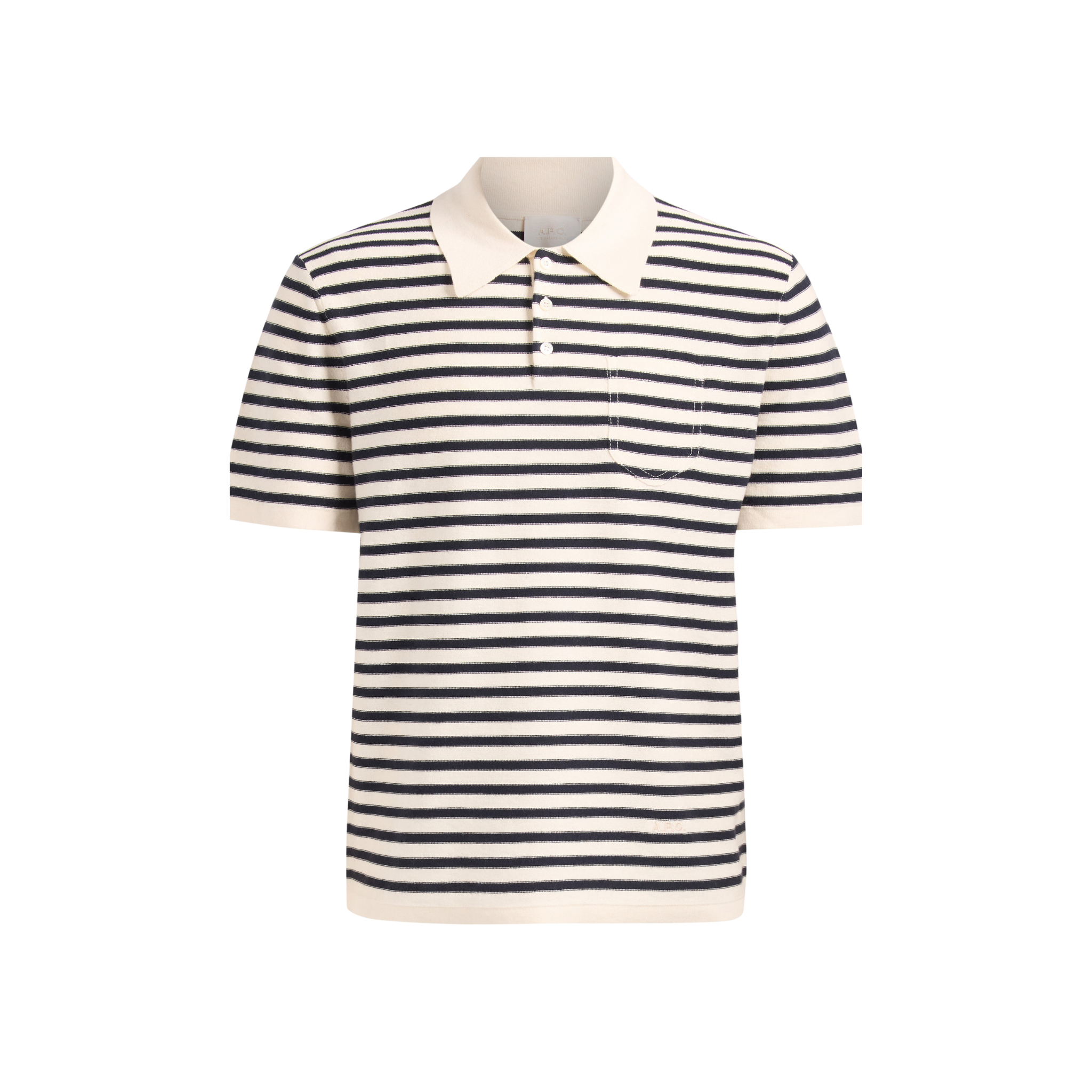 Blue Striped Polo Shirt