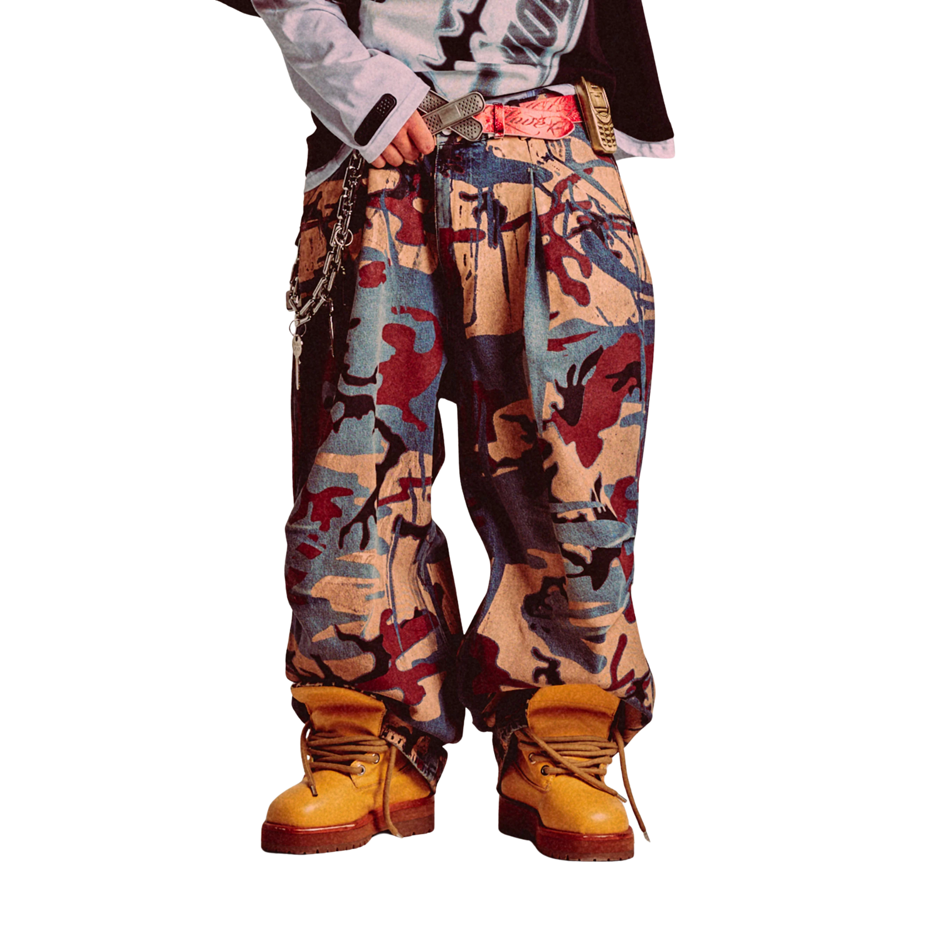 FAT ANGELO JEANS CAMO