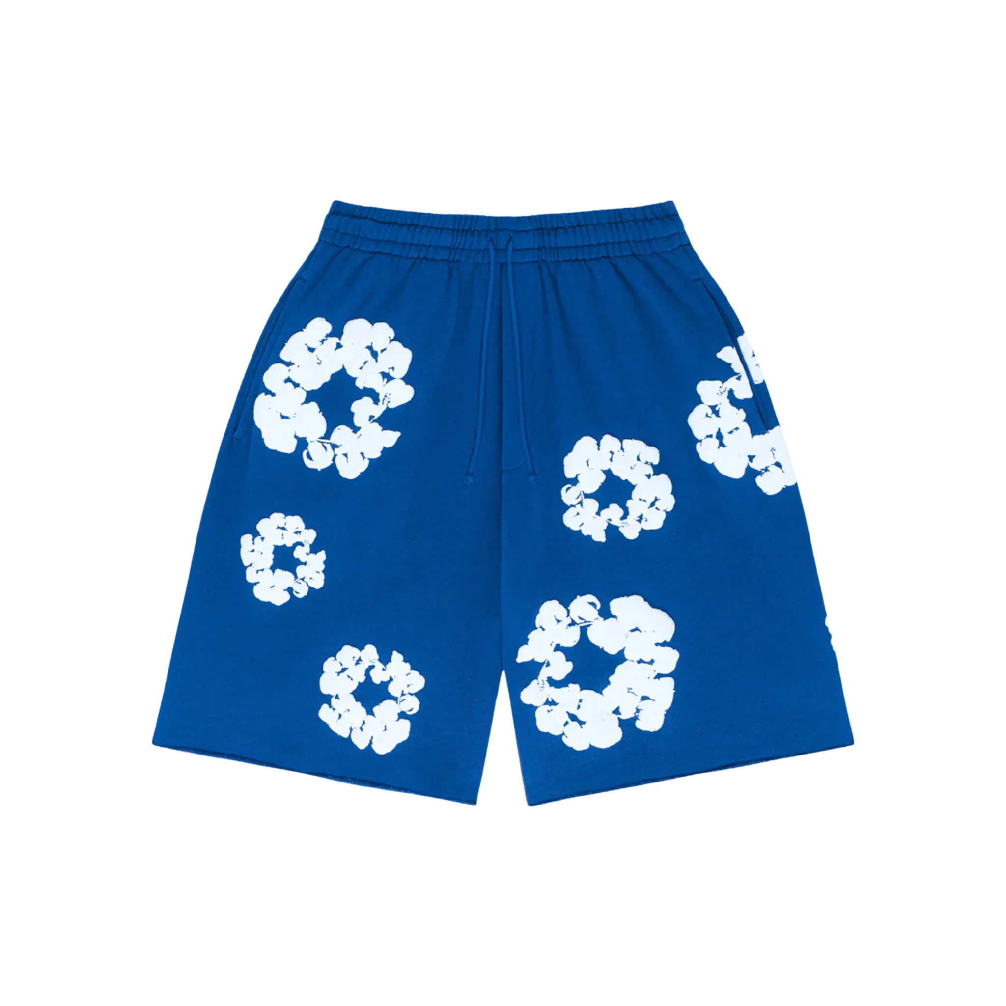 Denim Tears The Cotton Wreath Shorts - Royal Blue