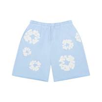 Denim Tears The Cotton Wreath Shorts - Powder Blue