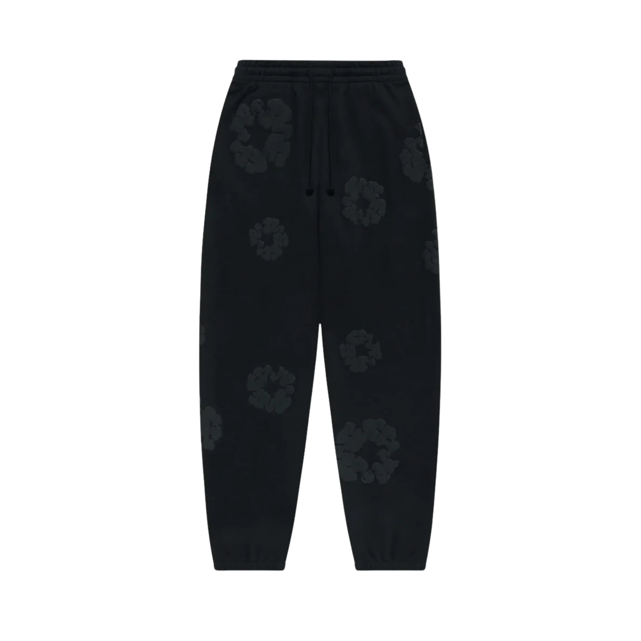Denim Tears The Cotton Wreath Sweatpants - Black Monochrome