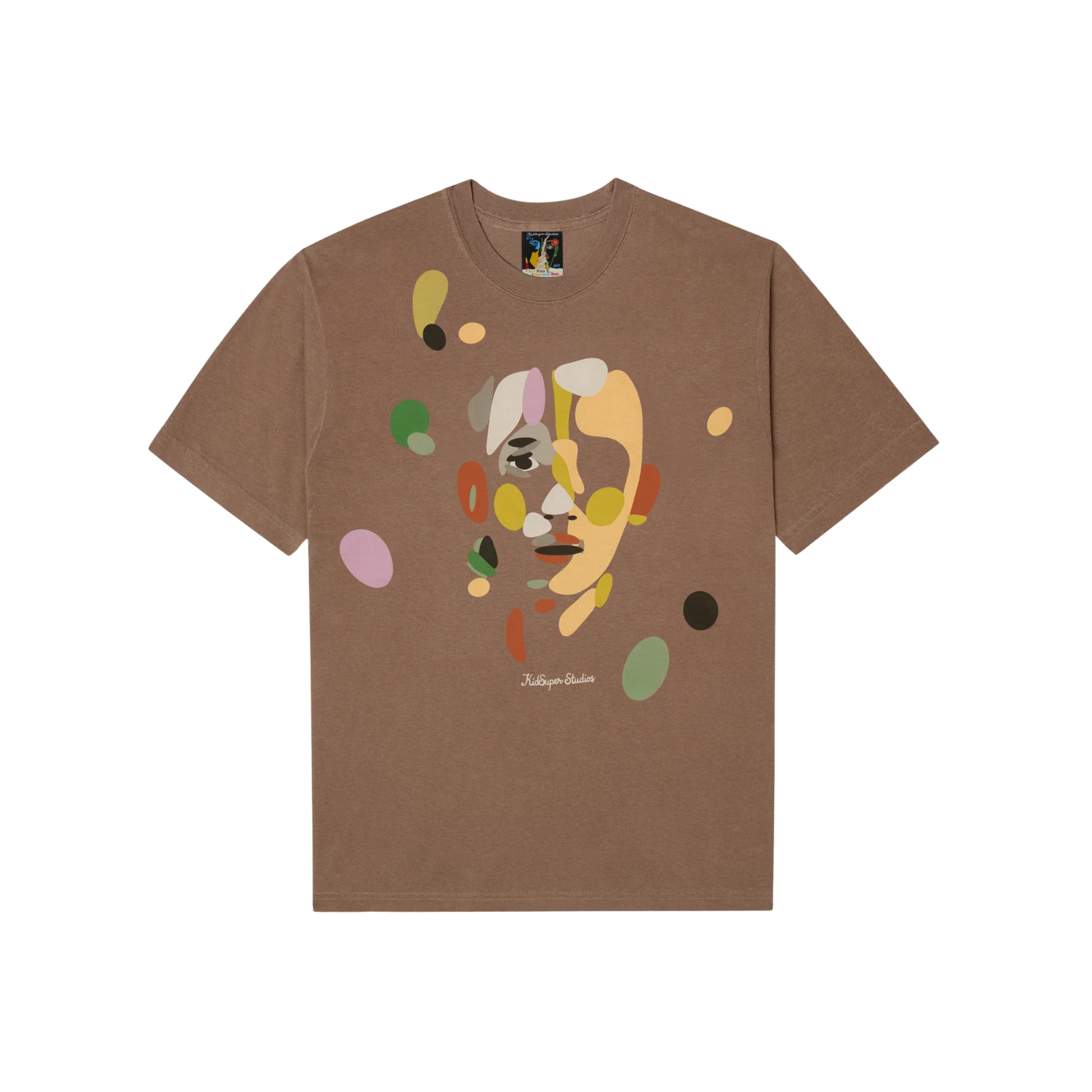 Face Piece by Piece Tee Brown
