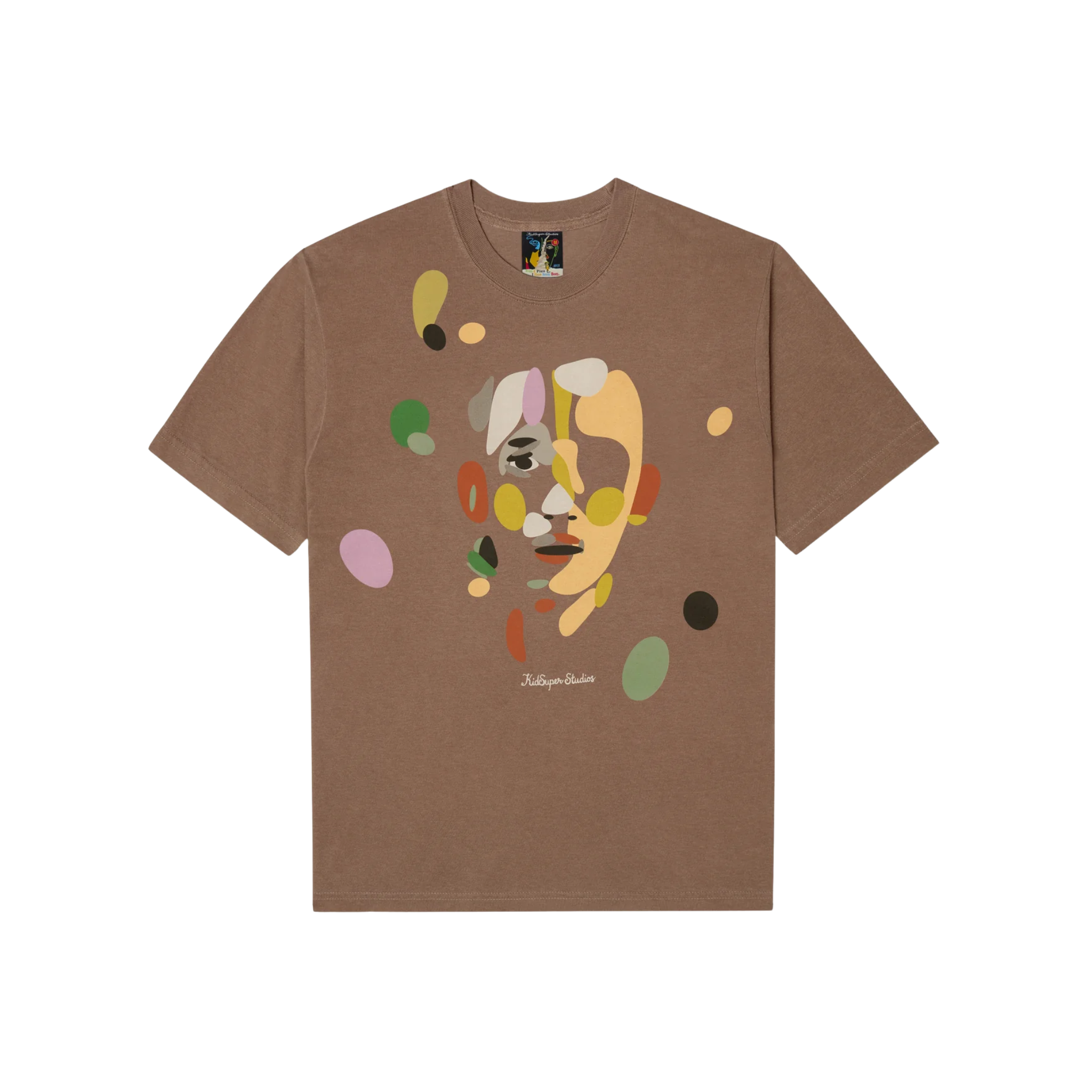 Face Piece by Piece Tee Brown