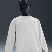 NikeCourt Men's French Terry Crewneck Top Phantom