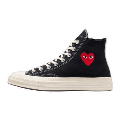 Converse Chuck Taylor All Star 70 Hi Comme des Garcons PLAY Single Heart Black