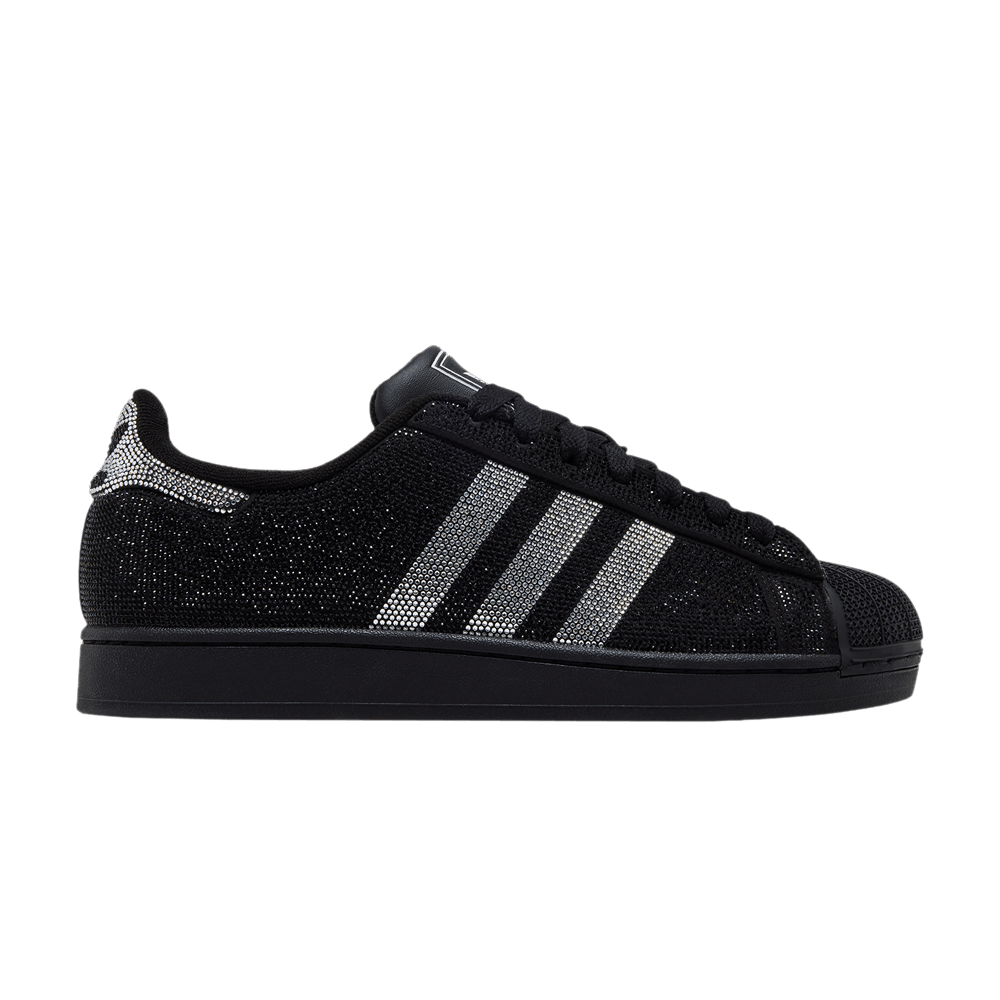 adidas Superstar II Rhinestone Black Silver (Women's)