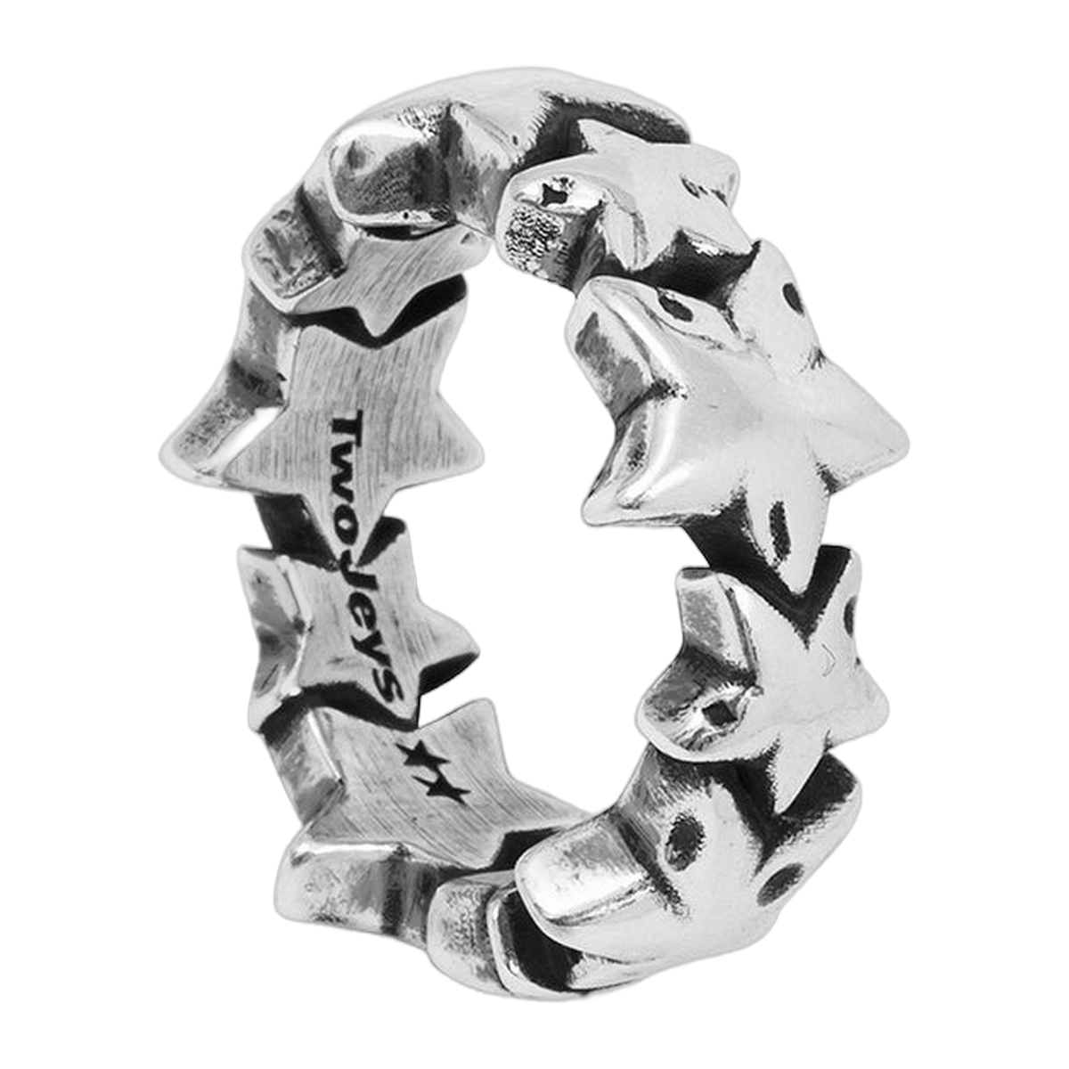 Two Jeys All-round Stars Ring Silver