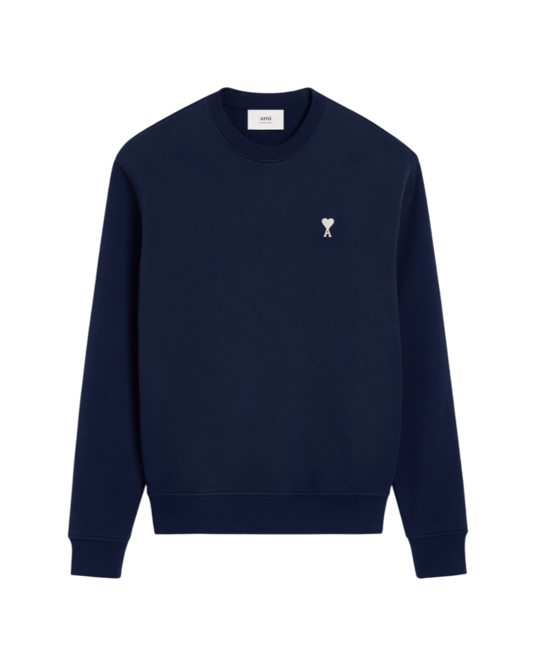 Sweatshirt Ami De Coeur – Ami Paris – Bleu Marine Blanc