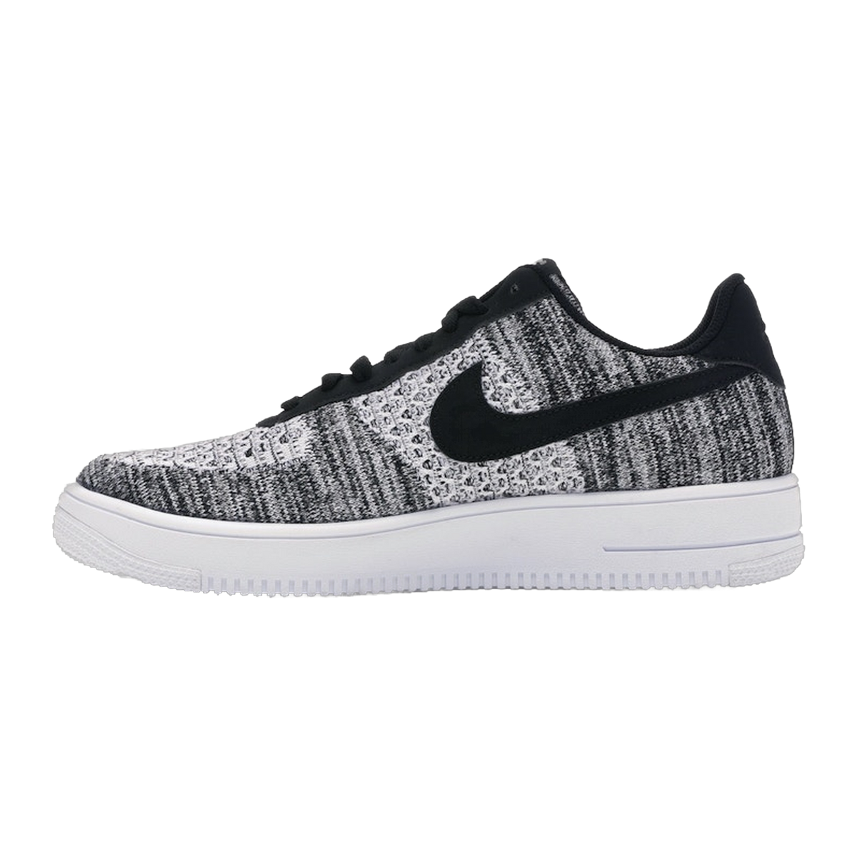 Nike Air Force 1 Flyknit 2 Black Pure Platinum — kolab