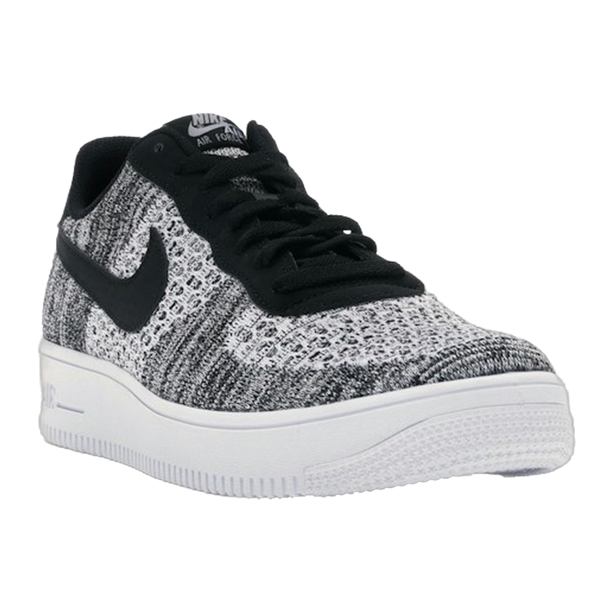 Nike Air Force 1 Flyknit 2 Black Pure Platinum — kolab
