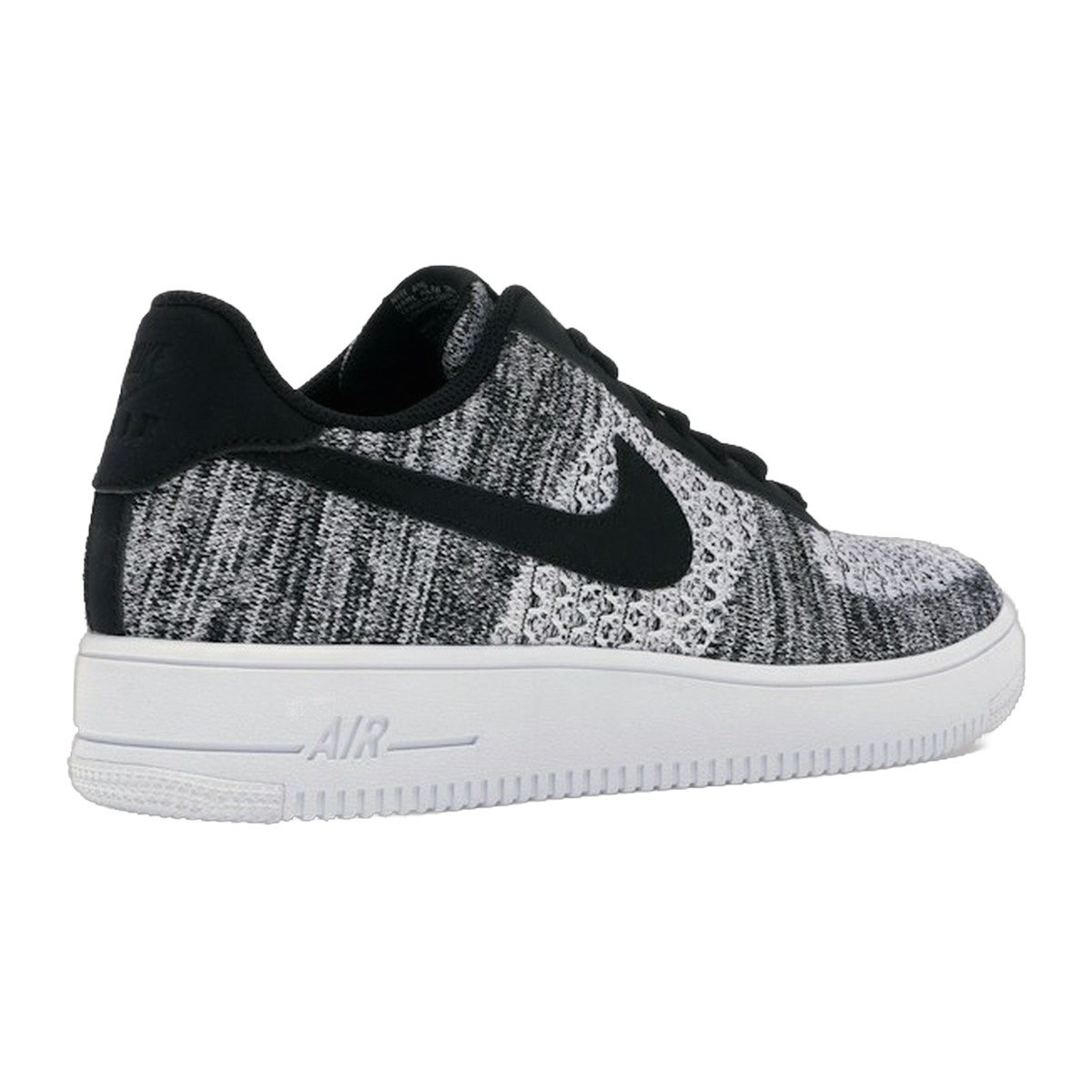 Nike Air Force 1 Flyknit 2 Black Pure Platinum — kolab