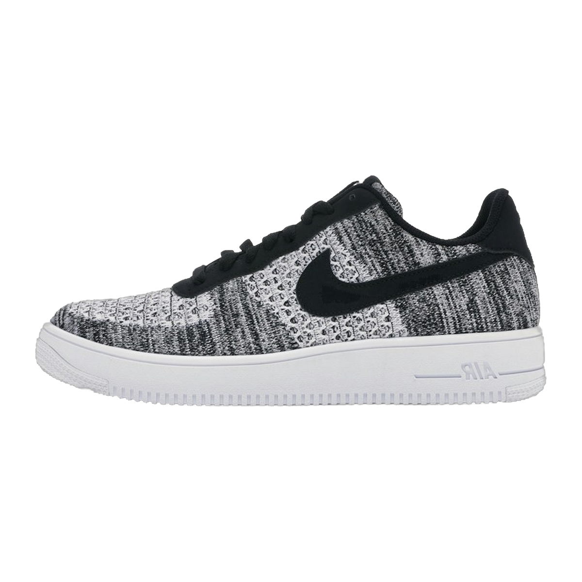 Nike Air Force 1 Flyknit 2 Black Pure Platinum — kolab