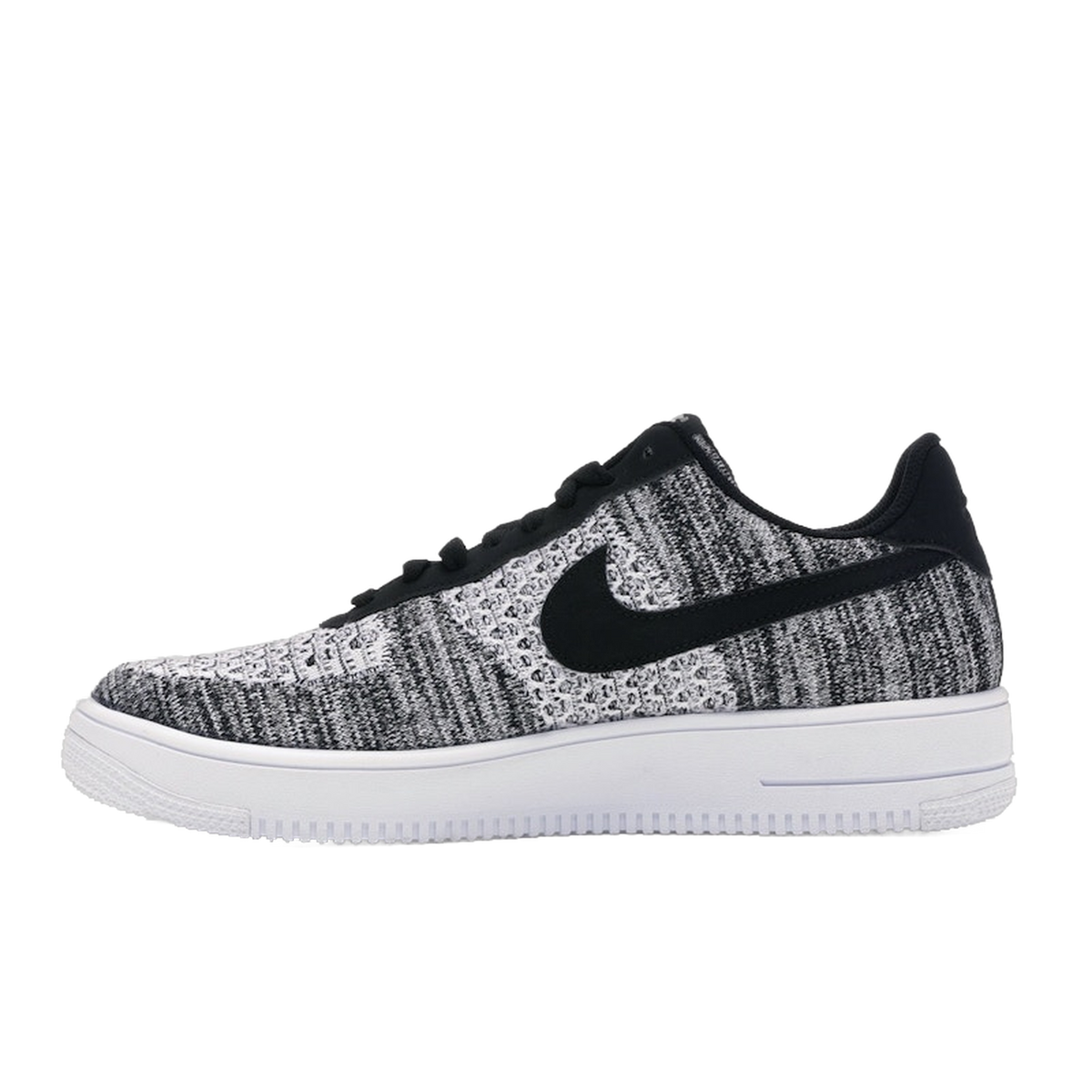 Nike Air Force 1 Flyknit 2 Black Pure Platinum — kolab