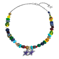 Beaded Melted Stars Necklace