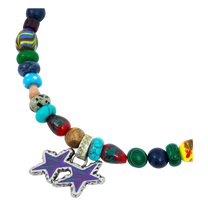 Beaded Melted Stars Necklace