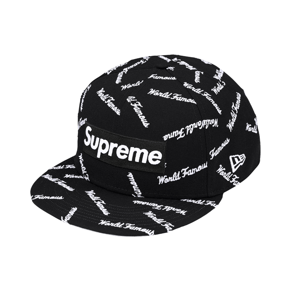 Supreme World Famous Box Logo New Era Black