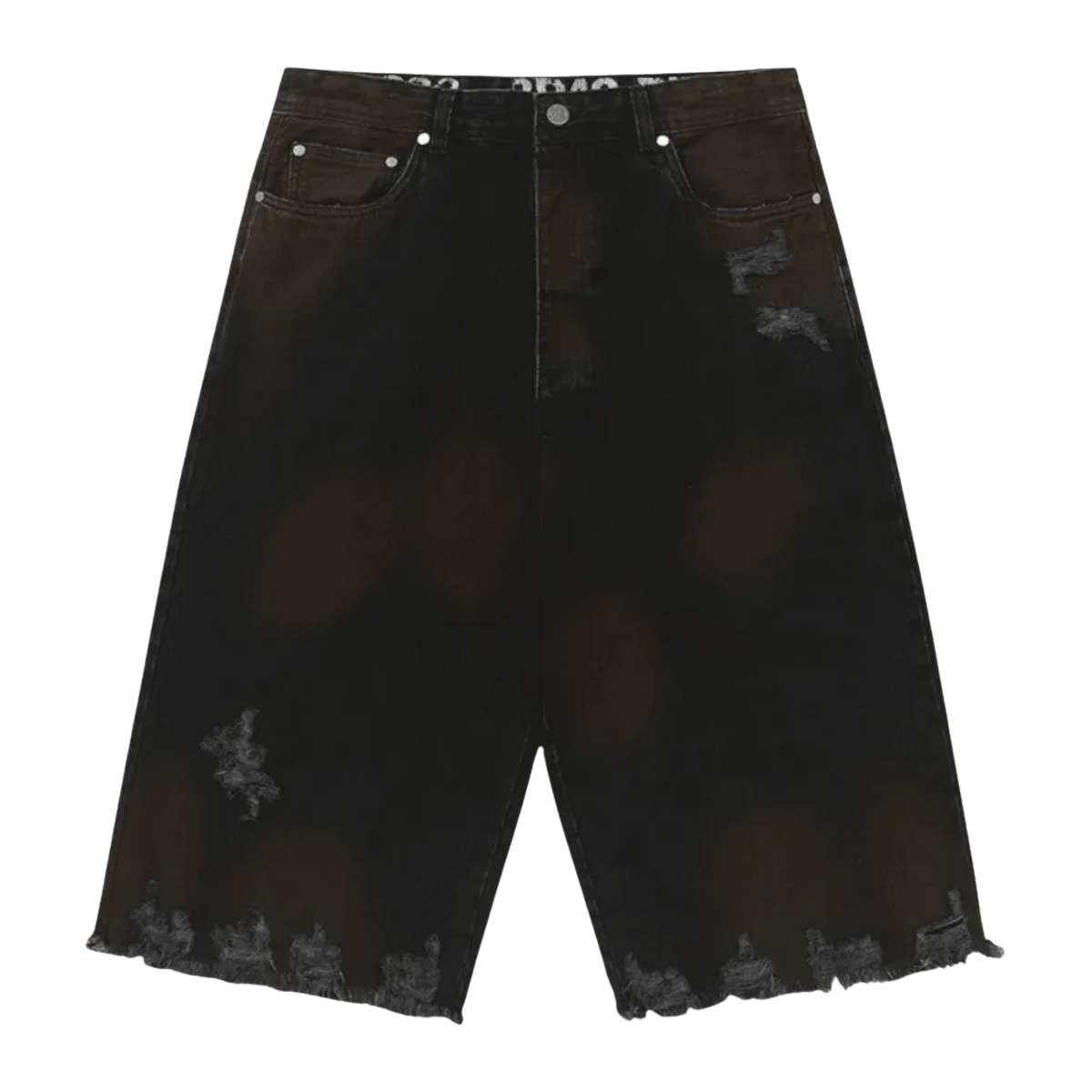 Black Denim Capri Trousers - Black Denim
