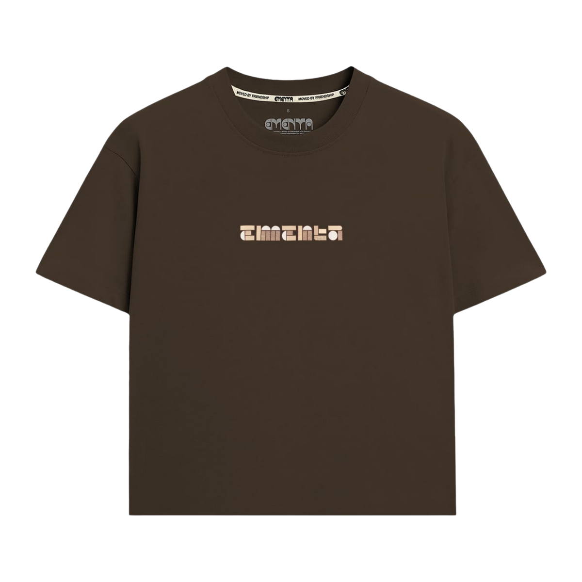 BLOCKS T-SHIRT BROWN