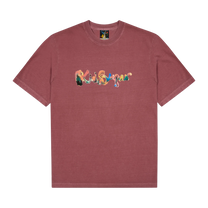 Blotchy Logo Tee Crimson