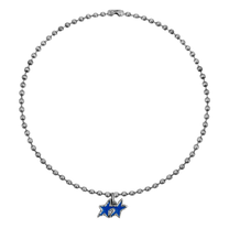 Blue Melted Stars Ball Necklace