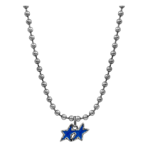 Blue Melted Stars Ball Necklace