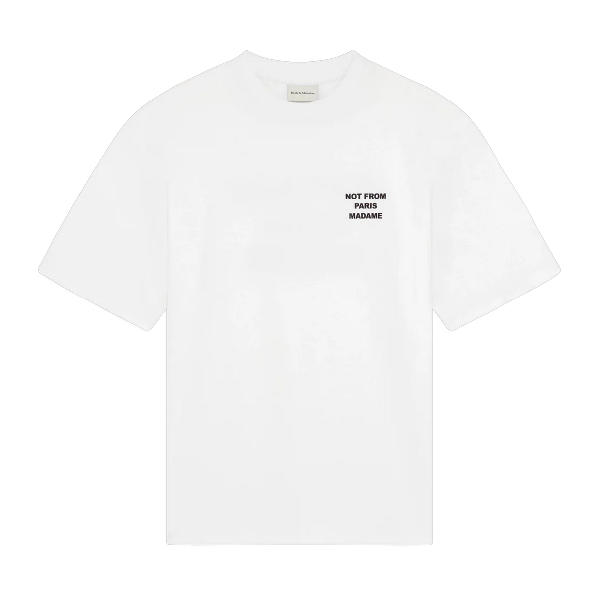 Bold T-shirt Slogan White