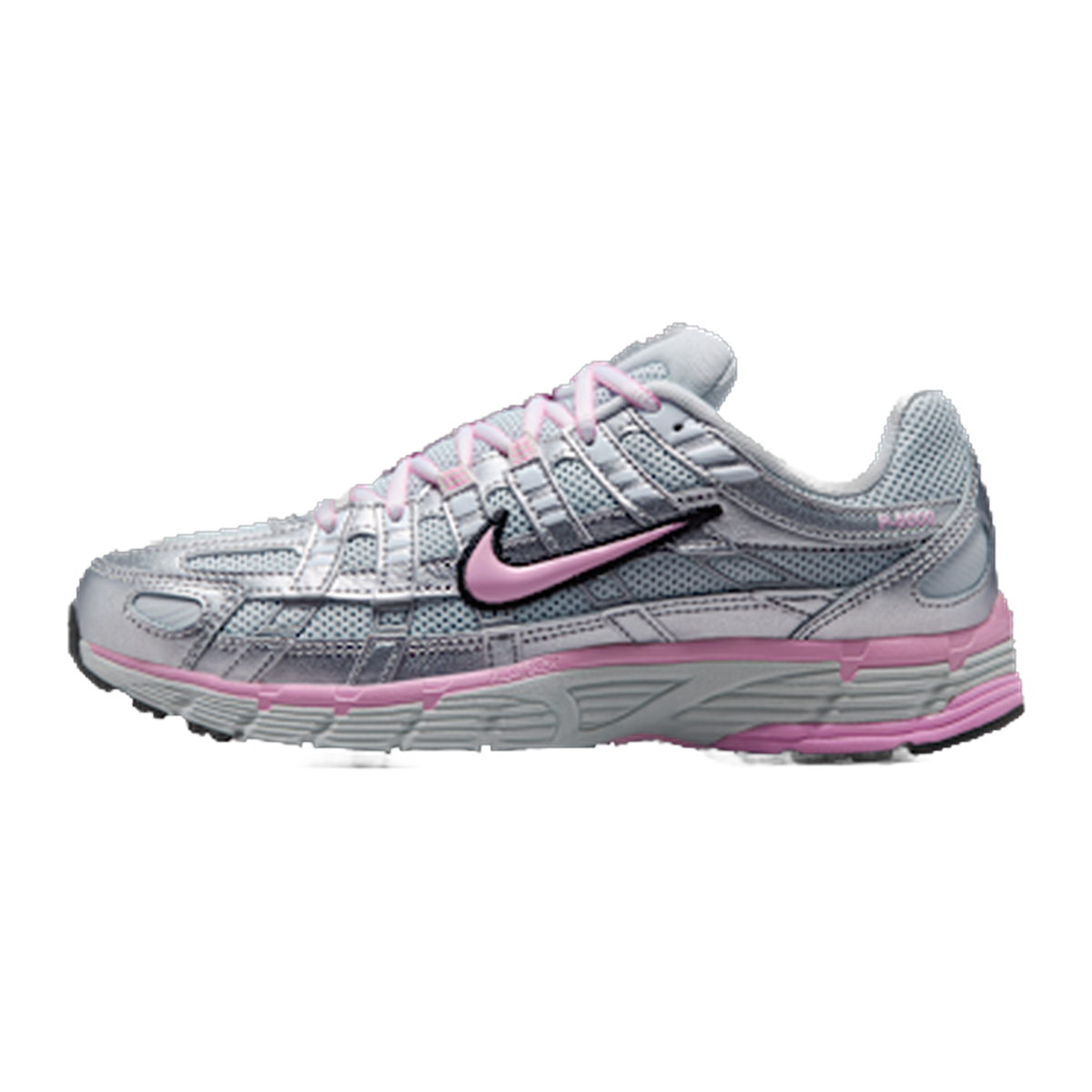 Nike P-6000 Pure Platinum Metallic Silver Black Pink — kolab