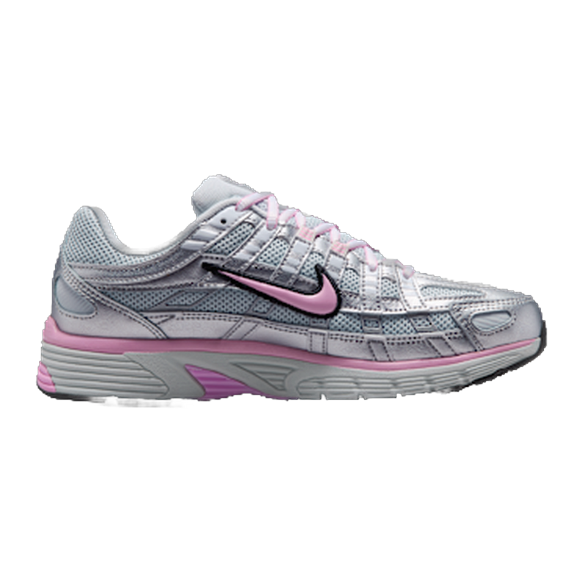 Nike P-6000 Pure Platinum Metallic Silver Black Pink · kolab