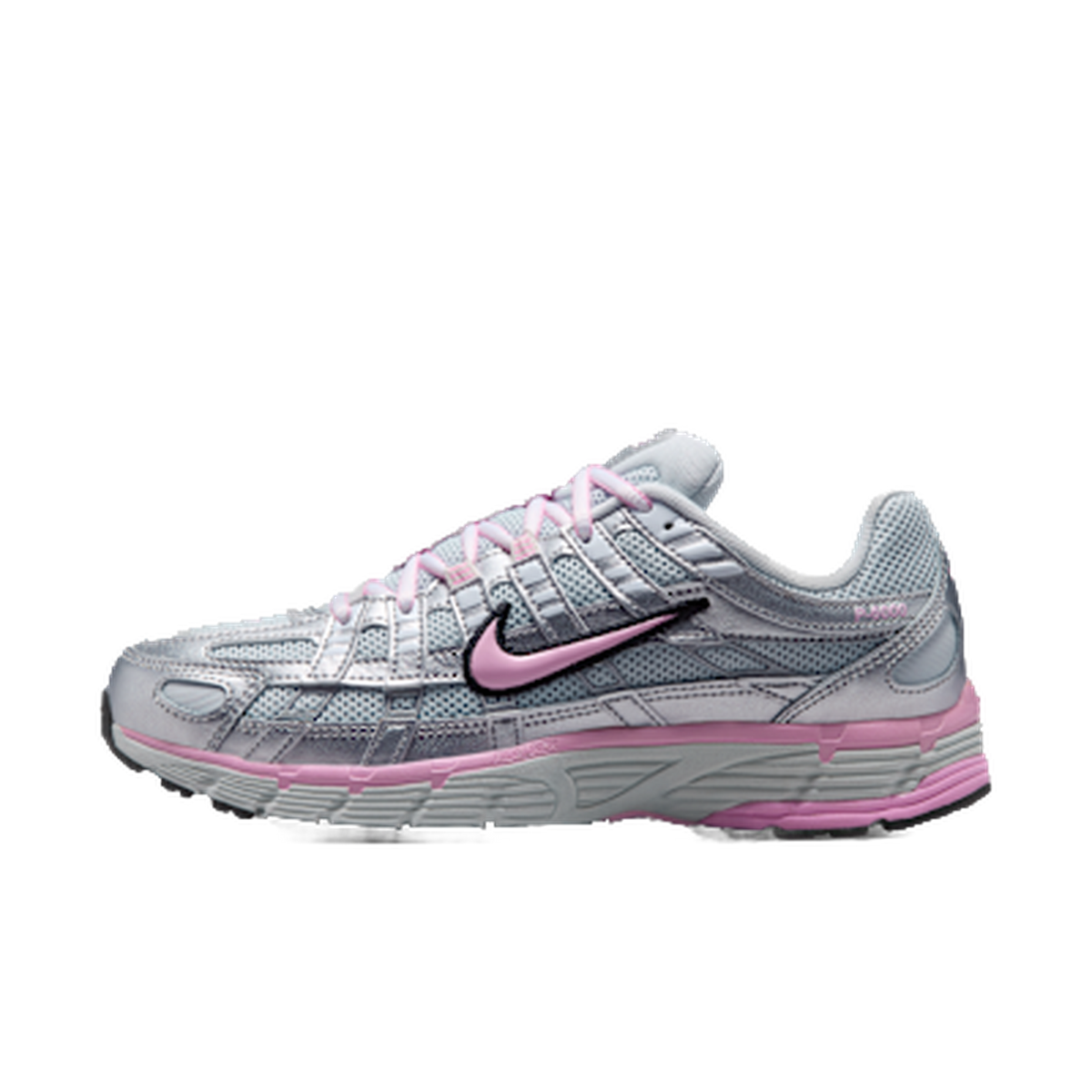 Nike P-6000 Pure Platinum Metallic Silver Black Pink — kolab