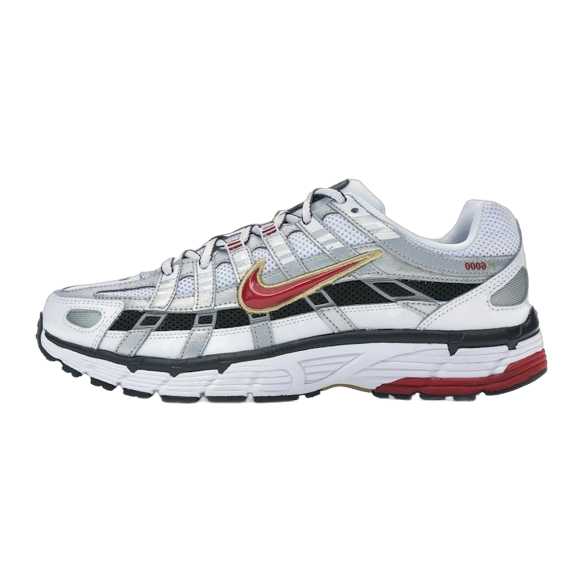 Nike P-6000 White Gold Red — kolab