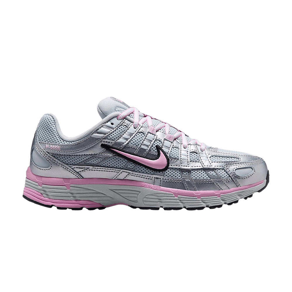 Nike P-6000 Pure Platinum Metallic Silver Black Pink