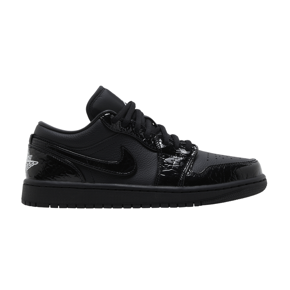 Jordan 1 Low SE Patent Elephant Black