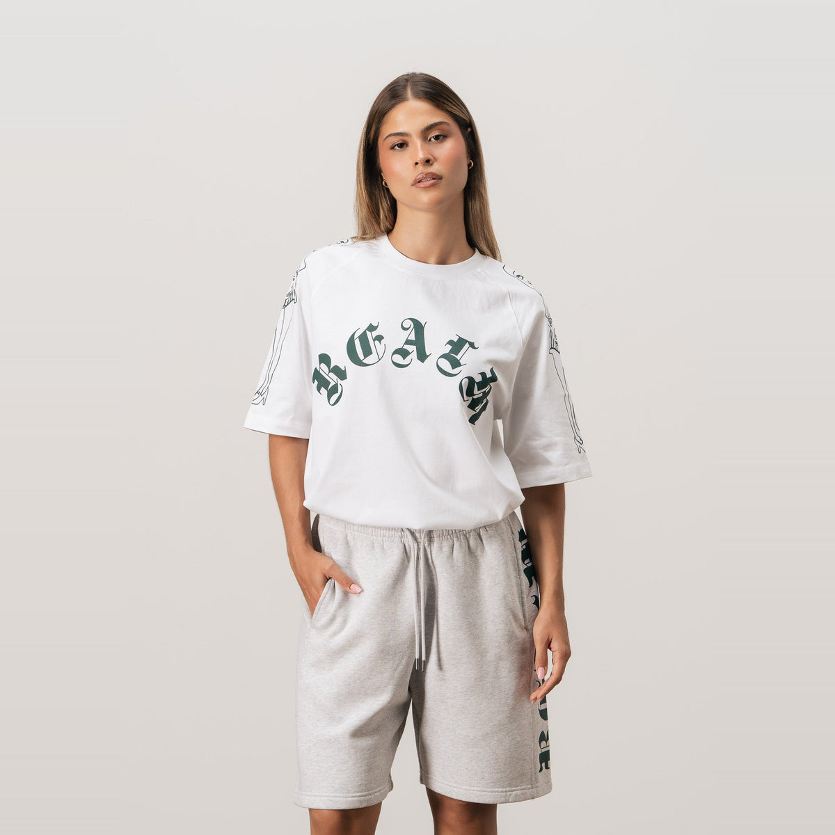 Calção Algodão Realm Cinza Verde