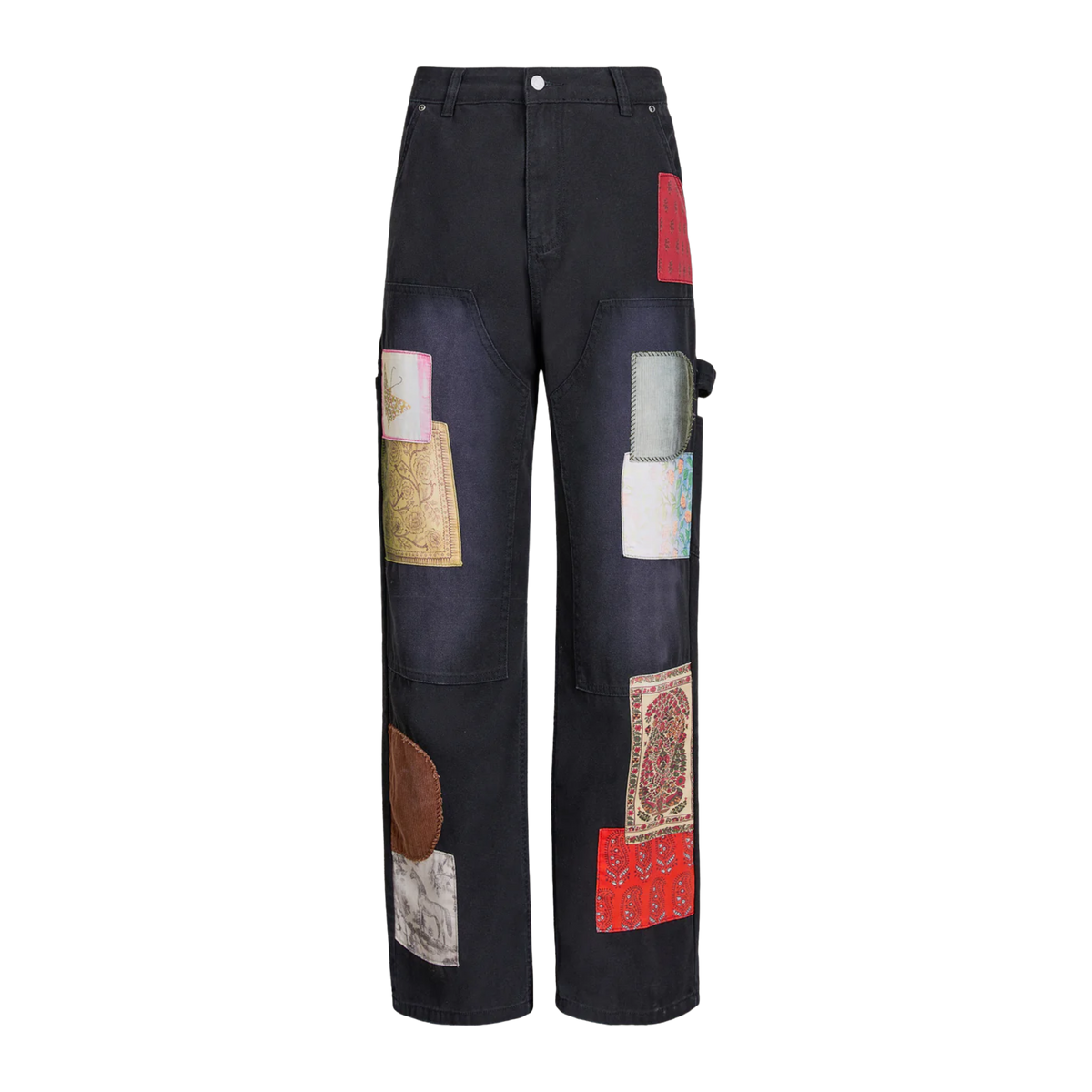 Canvas Washed Tapestry Pants VINTAGE BLACK