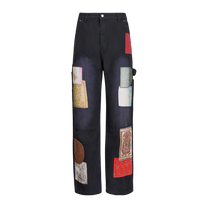 Canvas Washed Tapestry Pants VINTAGE BLACK
