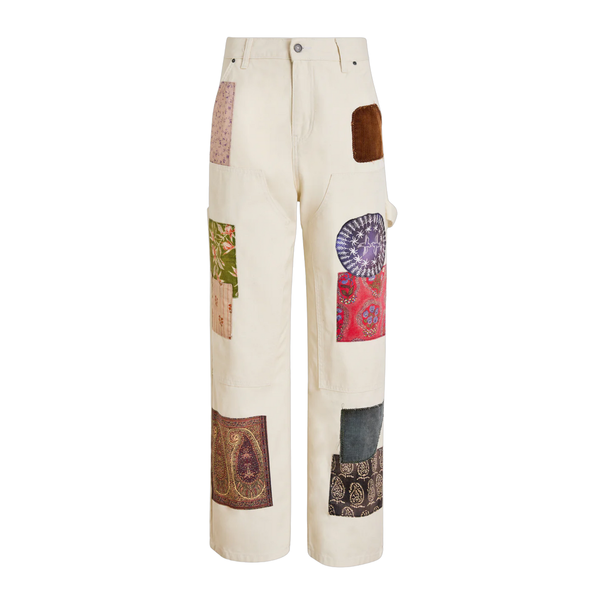 Canvas Washed Tapestry Pants Vintage Cream