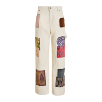 Canvas Washed Tapestry Pants Vintage Cream