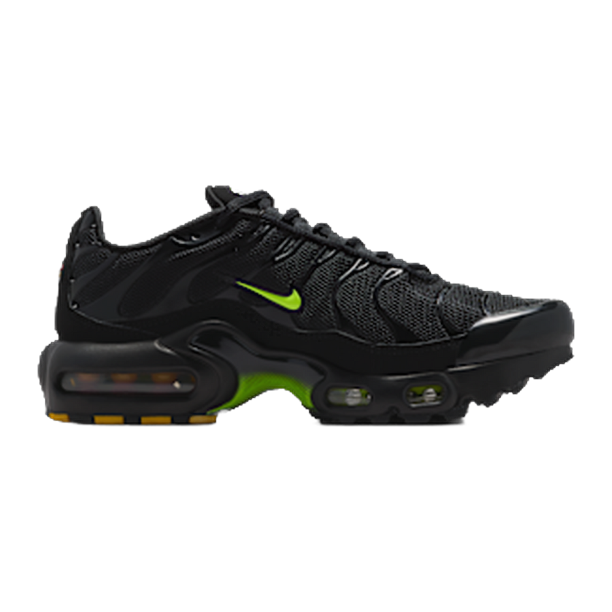 Nike Air Max Plus Older Kids' Shoes Black/Black/Volt Ice — kolab