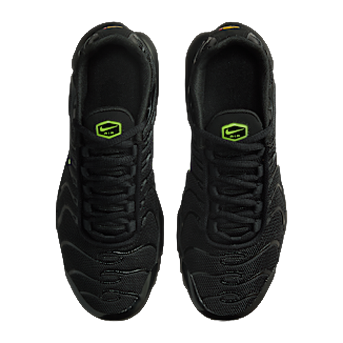 Nike Air Max Plus Older Kids' Shoes Black/Black/Volt Ice — kolab