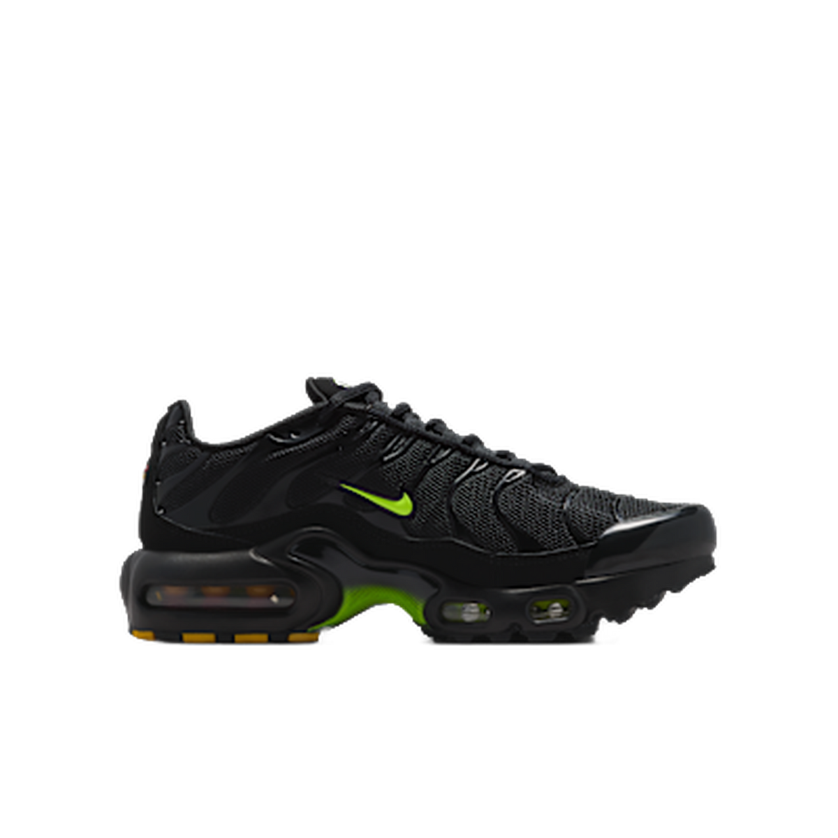 Nike Air Max Plus Older Kids' Shoes Black/Black/Volt Ice — kolab
