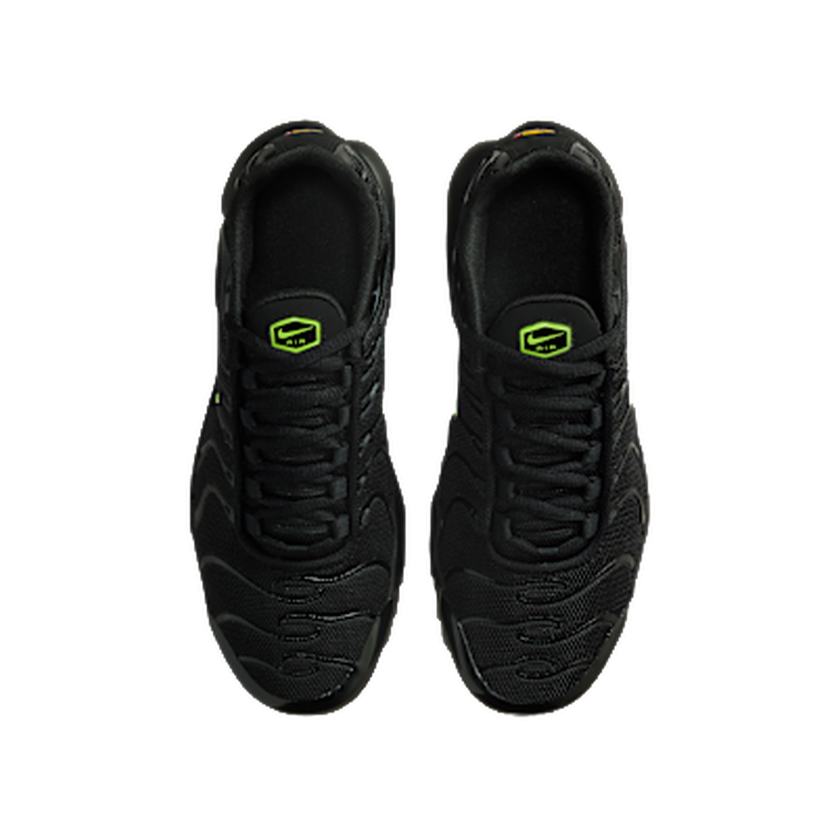 Nike Air Max Plus Older Kids' Shoes Black/Black/Volt Ice — kolab