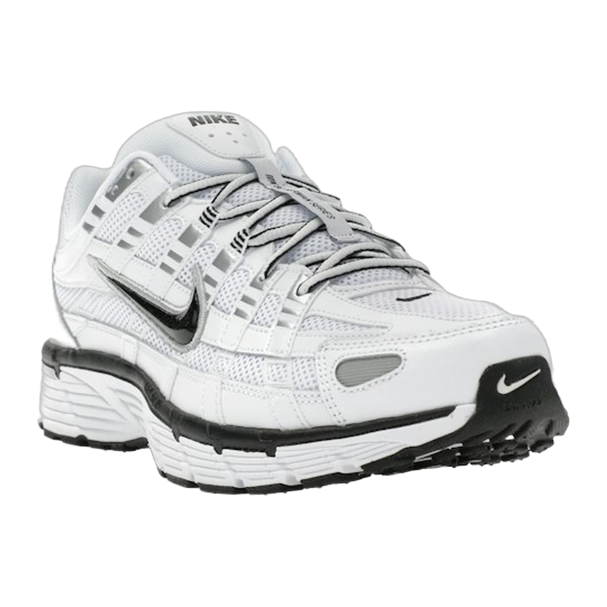 Nike P-6000 White Metallic Silver Black — kolab