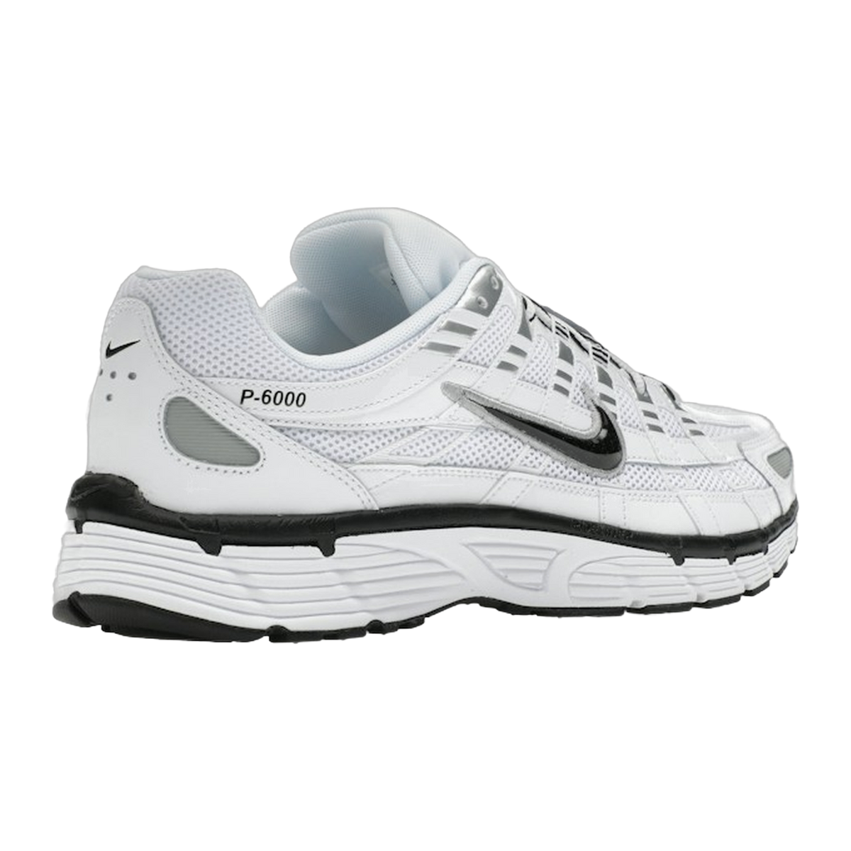 Nike P-6000 White Metallic Silver Black — kolab
