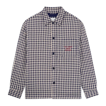 Check Overshirt With Slogan