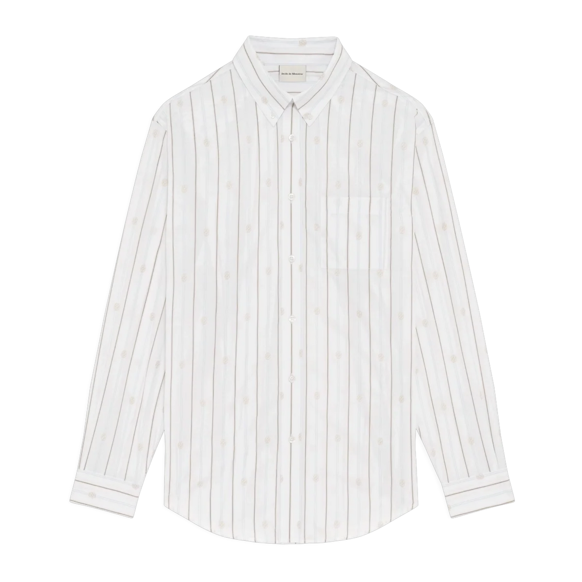 Chemise Rayée Monogramme