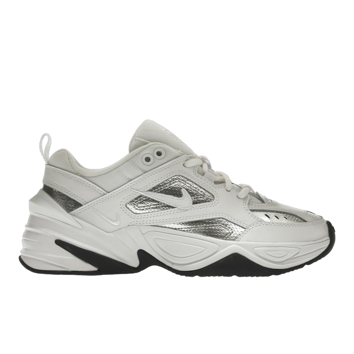 Nike M2K Tekno White Metallic Silver Black — kolab