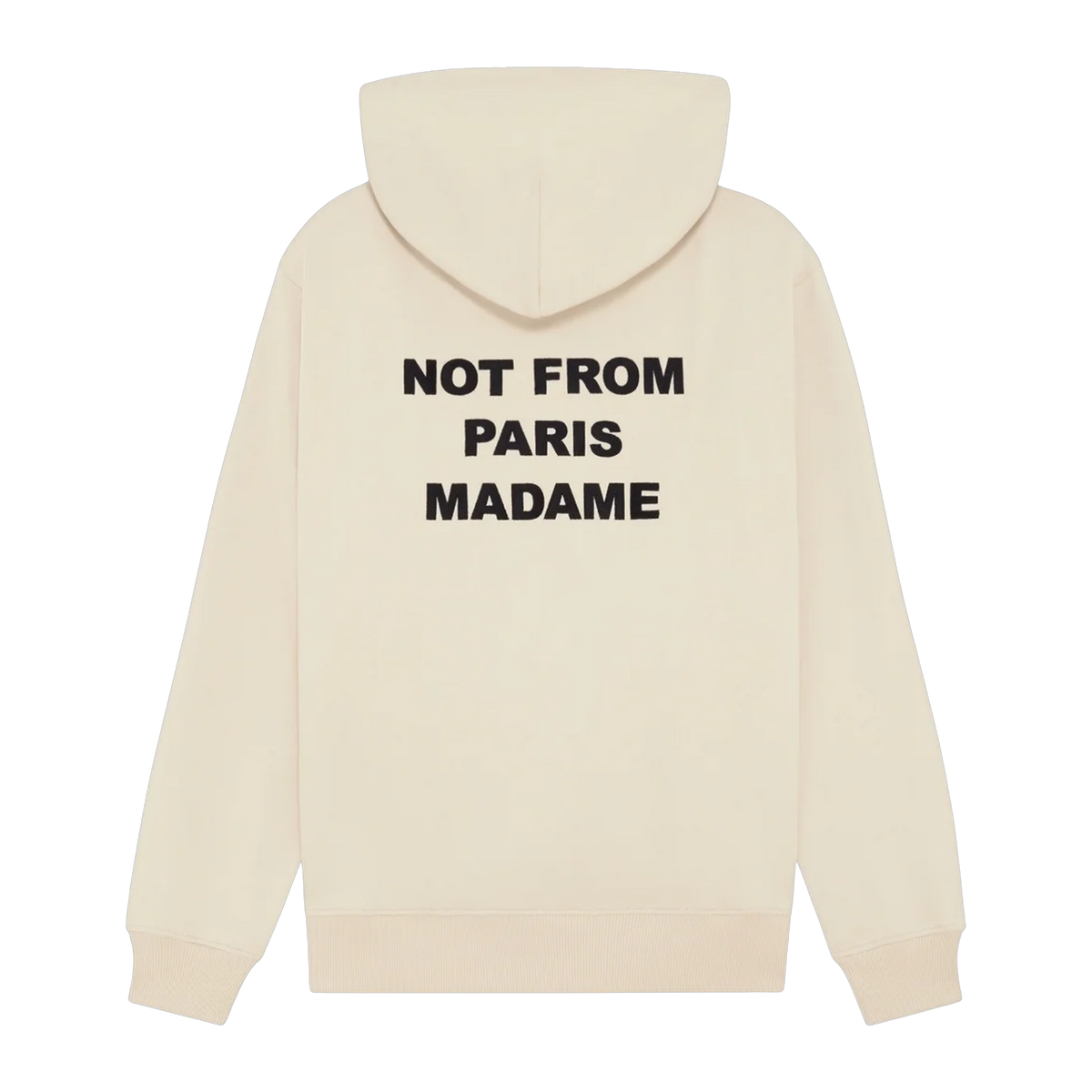 Classic Slogan Hoodie Beige