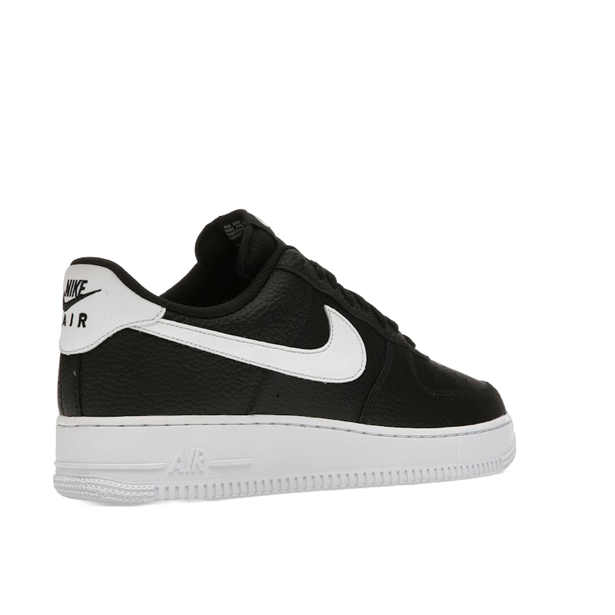 Nike Air Force 1 Low '07 Black White Pebbled Leather — kolab