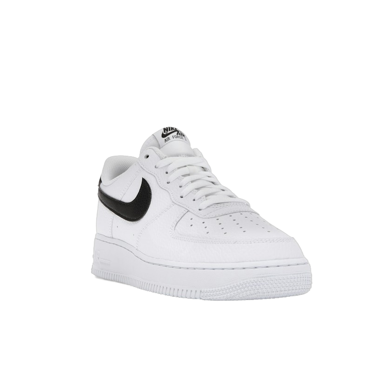 Nike Air Force 1 Low '07 White Black Pebbled Leather — kolab